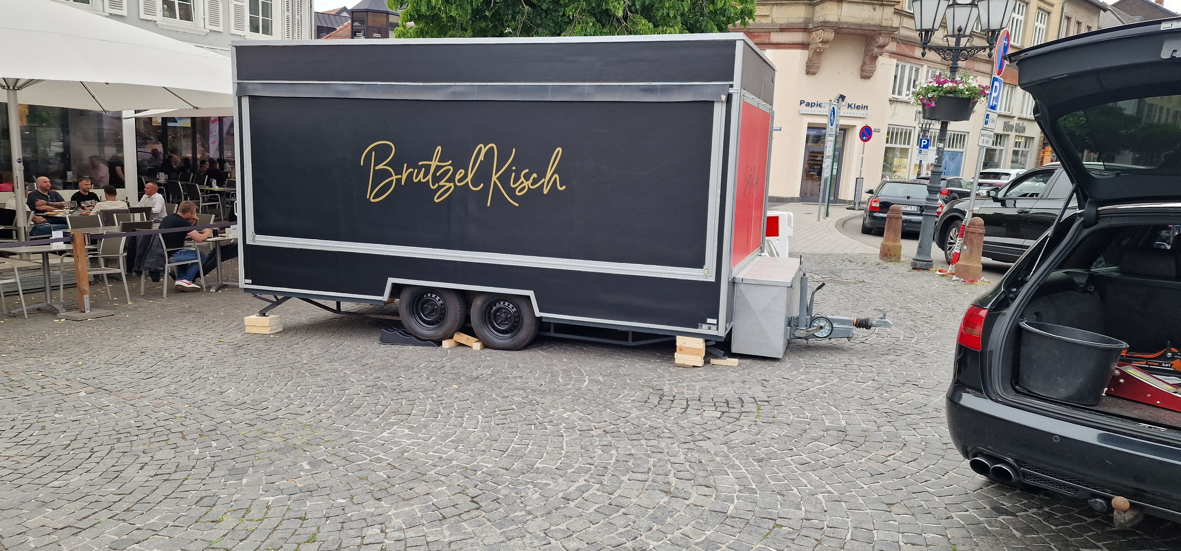 Aufbau beim Event
